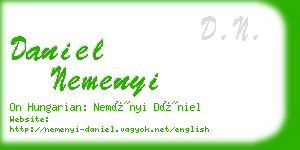 daniel nemenyi business card